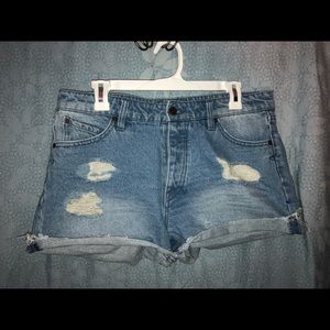 Volcom Shorts - Volcom “Stoned Rolled Short” jean shorts Volcom Shorts - Volcom “Stoned Rolled Short” jean shorts
